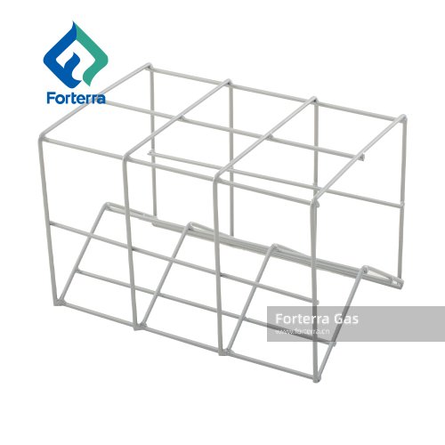 Oxygen Cylinder Rack - Holds 6 D, E, or M9 Medical Oxygen Tanks