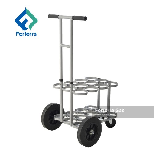Oxygen Cylinder Cart-Holds 12 D or E size oxygen cylinders