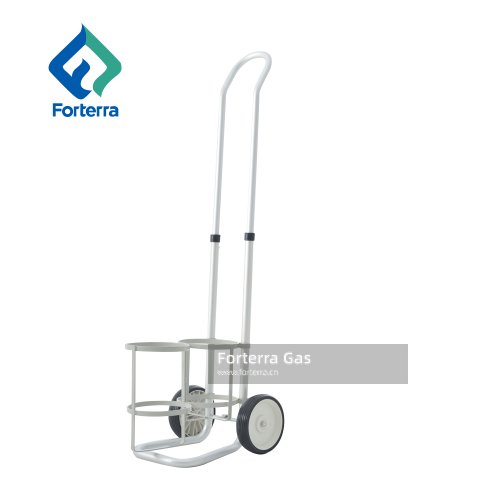 Oxygen Cylinder Cart for (2) M7, C, D, or E Cylinders